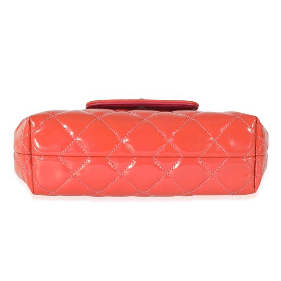Chanel Pink Patent Coco Shine Mini Accordion Flap Bag - Picture 6 of 7